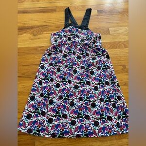 Puella Anthropologie Floral Print Dress with Black Straps